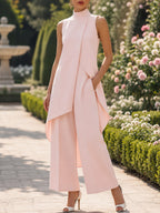 Tabitha – Asymmetric Panel Wide-Leg Set