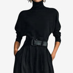 Lettie – Sophisticated Wide Leg Turtleneck Jumpsuit