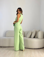 Linda – Halter Neck Wide-Leg Jumpsuit