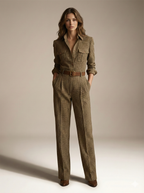 Esme – Tailored Check Utility Jumpsuit