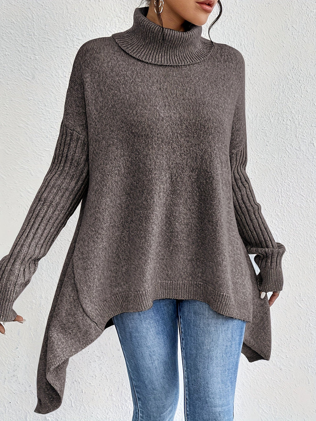 Ceridwen – Turtleneck Oversized Casual Jumper