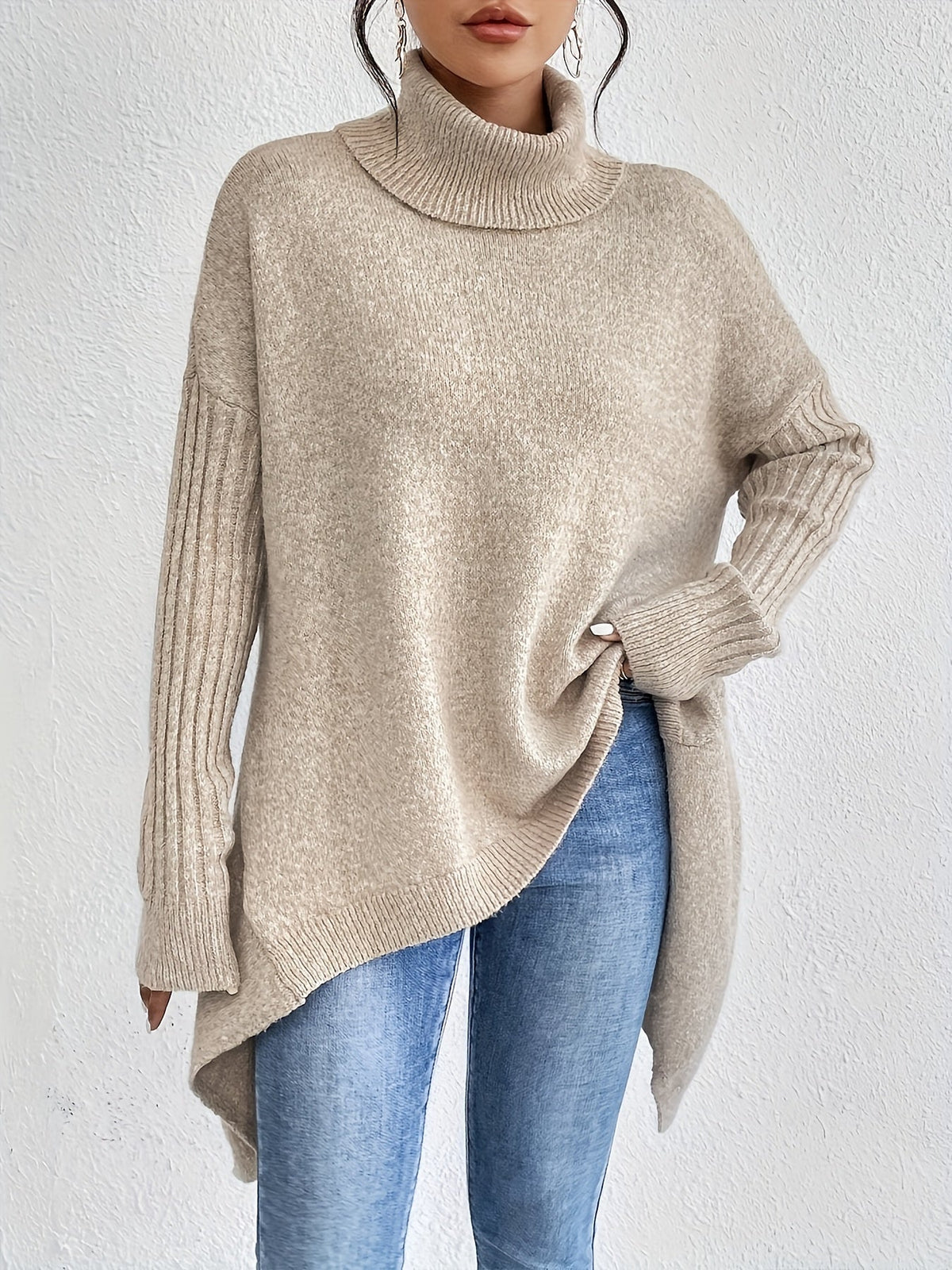 Ceridwen – Turtleneck Oversized Casual Jumper