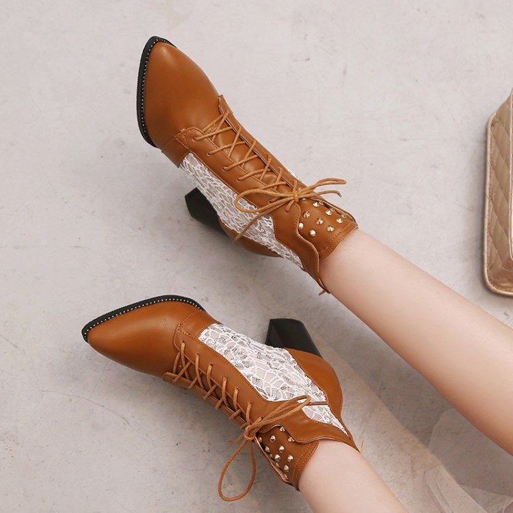 Victorian Elegance Mid-Calf Boots