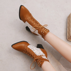 Victorian Elegance Mid-Calf Boots