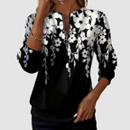 Lydia – Floral Half-Zip Sweatshirt