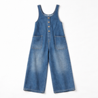 Frances – Relaxed Denim-Look Dungarees