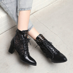 Victorian Elegance Mid-Calf Boots