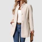 Annette – Timeless Elegant Stand Collar Coat