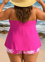 Edna - Plus Size Elegant Halter Swim Dress