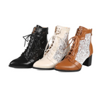 Victorian Elegance Mid-Calf Boots