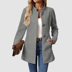 Annette – Timeless Elegant Stand Collar Coat