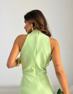 Linda – Halter Neck Wide-Leg Jumpsuit