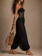 Paulina – Lace Bodice Harem Jumpsuit