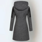 Veronica – Hooded Quilted Panel Winter Coat