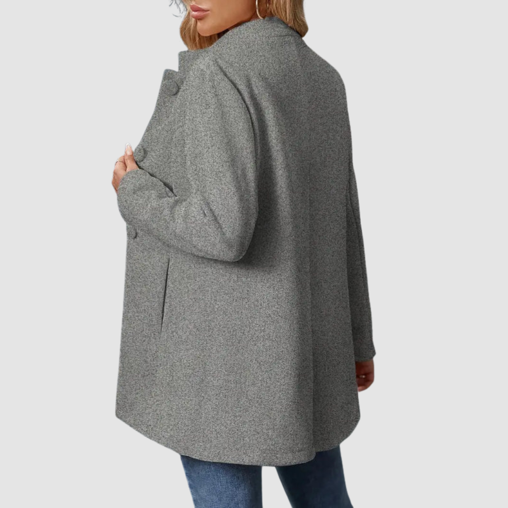 Annette – Timeless Elegant Stand Collar Coat