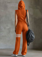 Meredith – Hooded Sleeveless Wide-Leg Jumpsuit