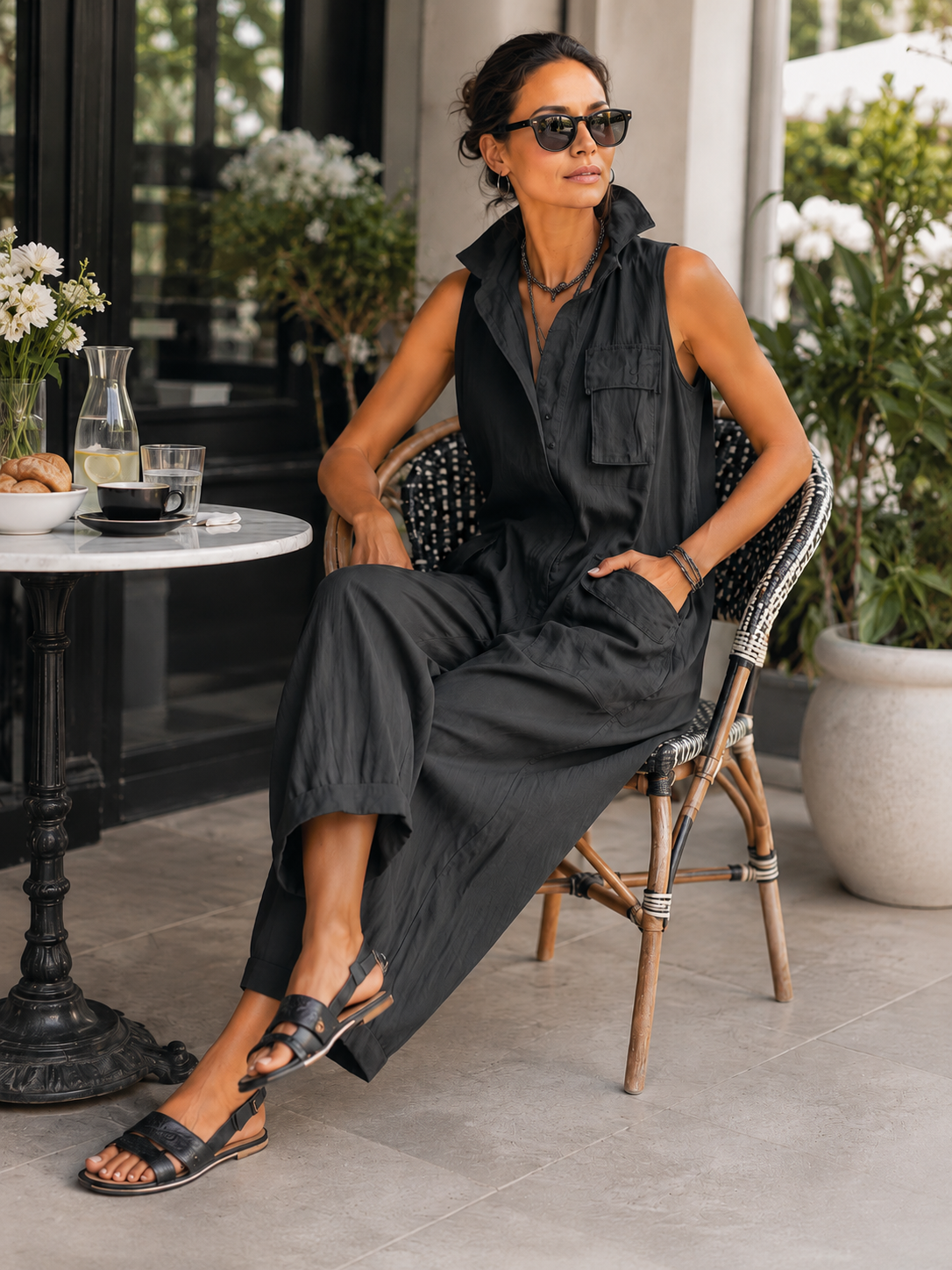 Mavis – Relaxed Cargo Jumpsuit