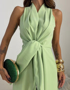 Linda – Halter Neck Wide-Leg Jumpsuit