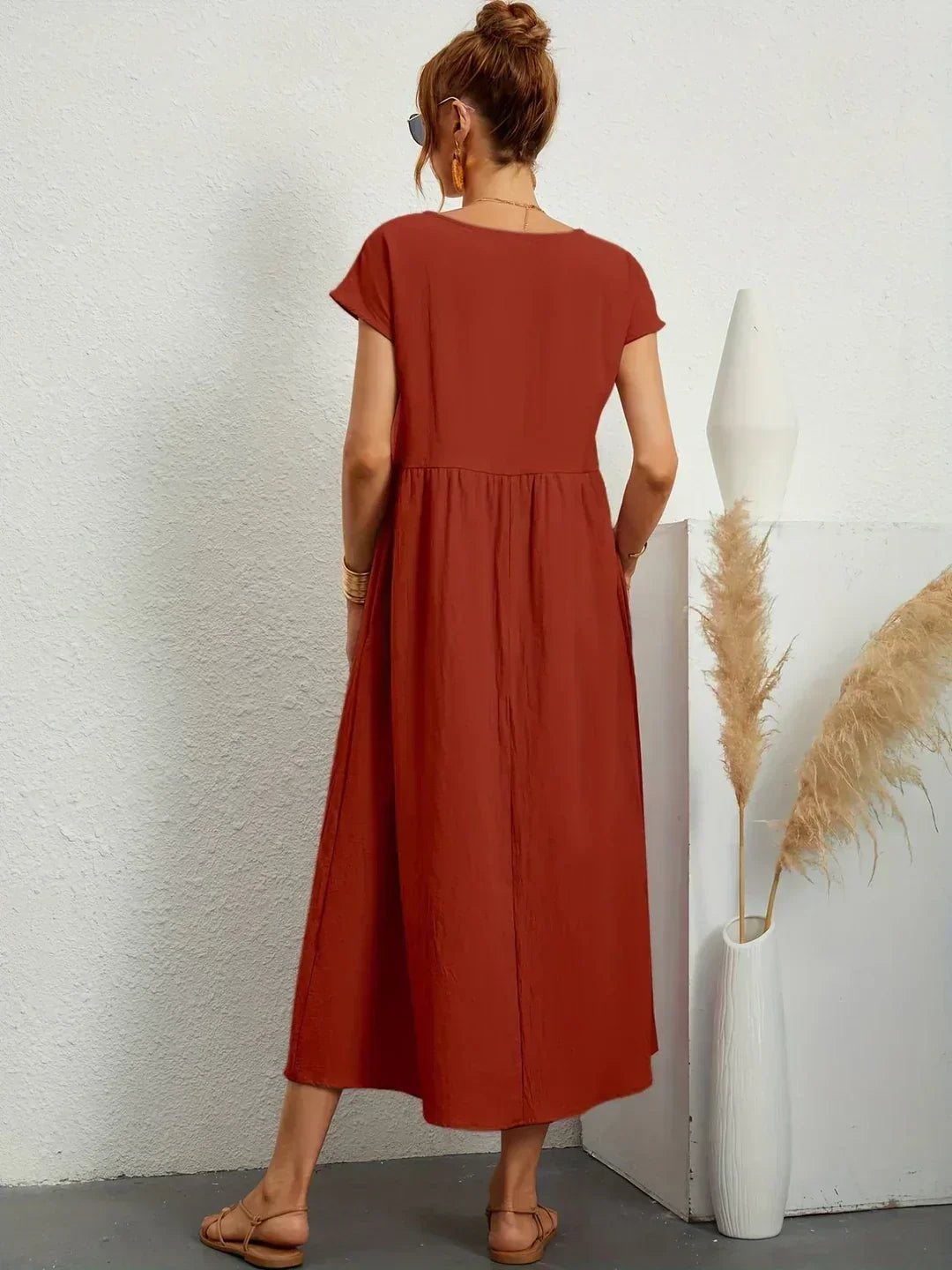 Ursina™ | Fluid Midi Dress.