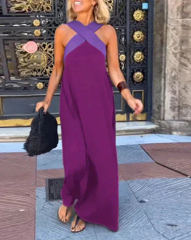 Quirine™ | Wrap-Front Maxi Dress.