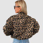 Ursula – Leopard Print Button-Up Jacket