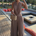 Miranda – Halter Neck Wide Leg Jumpsuit