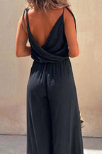 Janet – Wrap Maxi Dress with Tie Shoulders