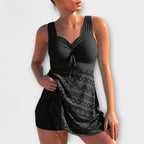 Isabella - Two-Piece Swimsuit Set with Skirt