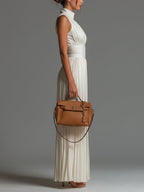 Myfanwy – Pleated Wide-Leg Elegant Jumpsuit