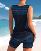 Sylvia - Tankini Featuring Geometric Print
